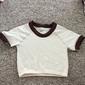 Kids Cream and Brown T-Shirt